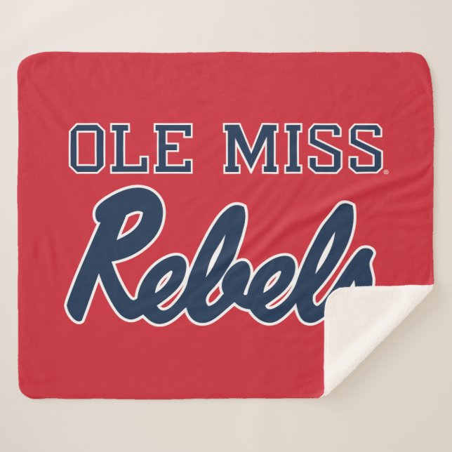 Manta Sherpa Universidad de Misisipi | Ole Miss Rebels (Anverso (horizontal))