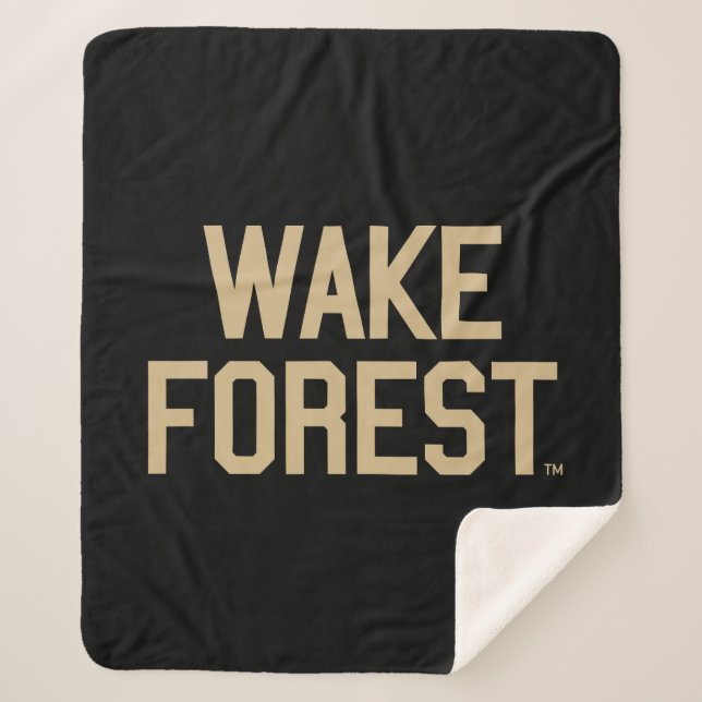 Manta Sherpa Universidad Wake Forest | Bosque Wake (Anverso)