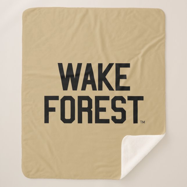 Manta Sherpa Universidad Wake Forest | Bosque Wake (Anverso)