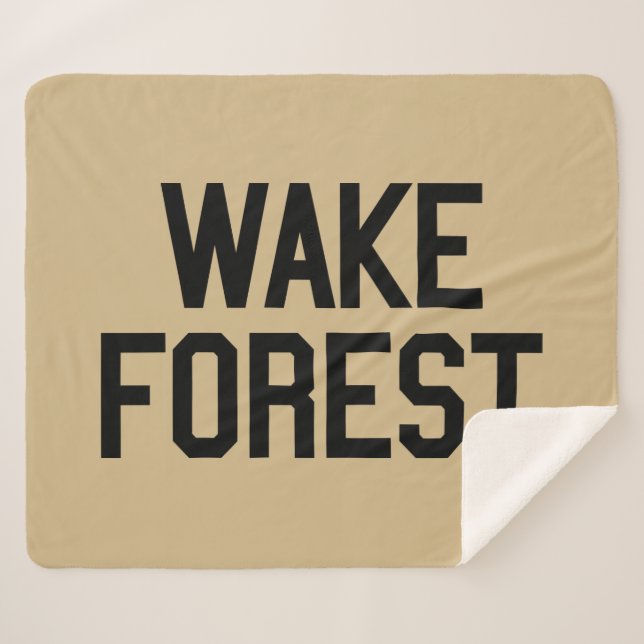 Manta Sherpa Universidad Wake Forest | Bosque Wake (Anverso (horizontal))