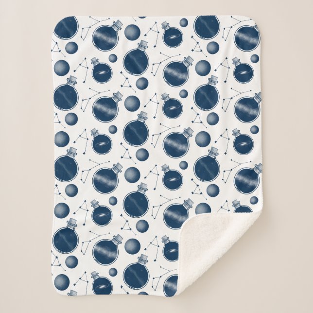 Manta Sherpa Universo en una botella (Anverso)