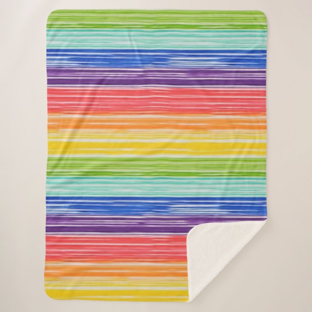 Manta Sherpa Untids rainbow strips (Anverso)