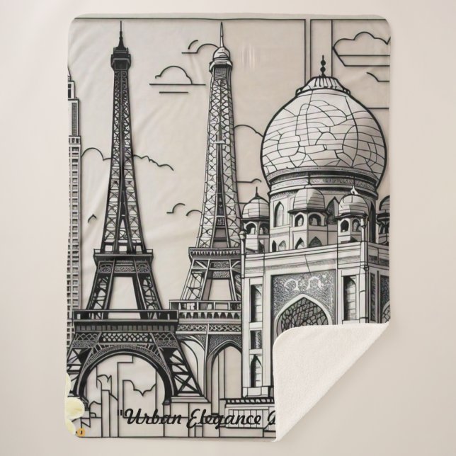 Manta Sherpa "Urban Beauty" (Anverso)