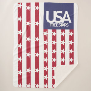 MANTA SHERPA USA/EEUU FREE STARS FLAG BY MASANSER PIXELAT