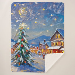 Manta Sherpa Vacaciones en Winter Village