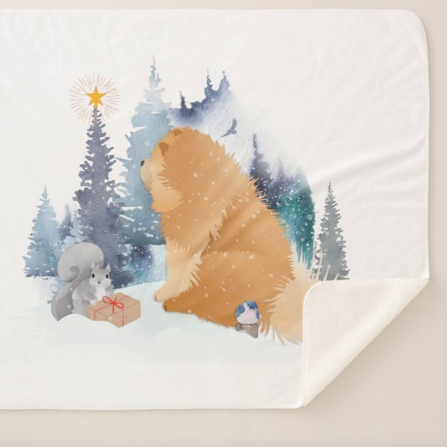 Manta Sherpa Vacaciones para perros PEACE Chow (Subido por el creador)