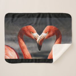 Manta Sherpa Valentine Flamingo