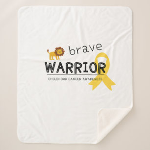 Manta Sherpa valiente cáncer infantil Sherpa Blanket