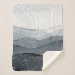 Manta Sherpa Valle gris de bravata