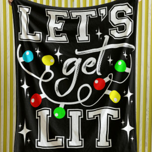 Manta Sherpa Vamos a hacer gracioso a los Navidades livianos Fi