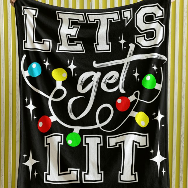 Manta Sherpa Vamos a hacer gracioso a los Navidades livianos Fi (Subido por el creador)