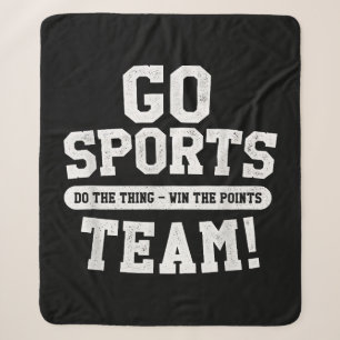 Manta Sherpa ¡Vamos Equipo Deportivo! Deportes divertidos