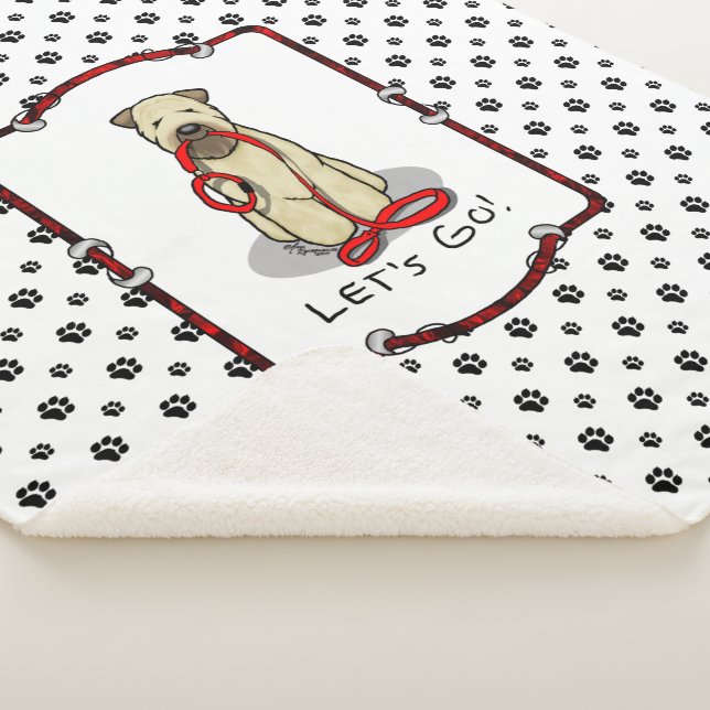 Manta Sherpa ¡Vamos! Walk Wheaten Terrier Dog (trigo 1b2) (3/4)