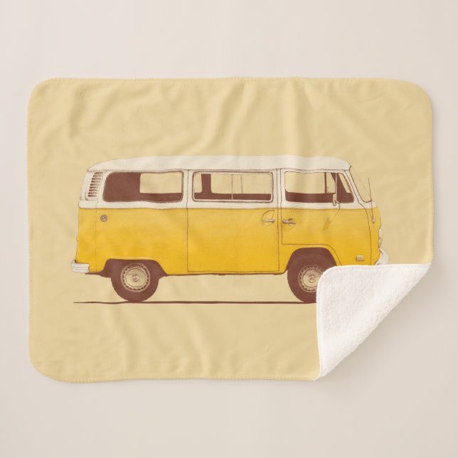 Manta Sherpa Van amarillo el | Florent Bodart (Anverso (horizontal))
