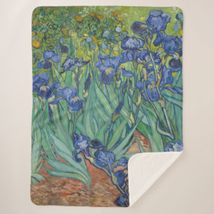 Manta Sherpa Van Gogh Vintage Irises