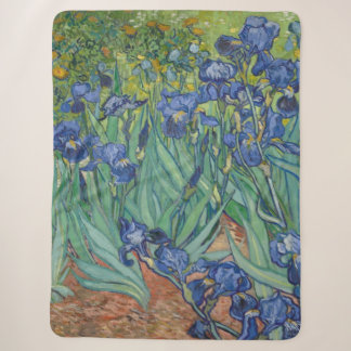 Manta Sherpa Van Gogh Vintage Irises