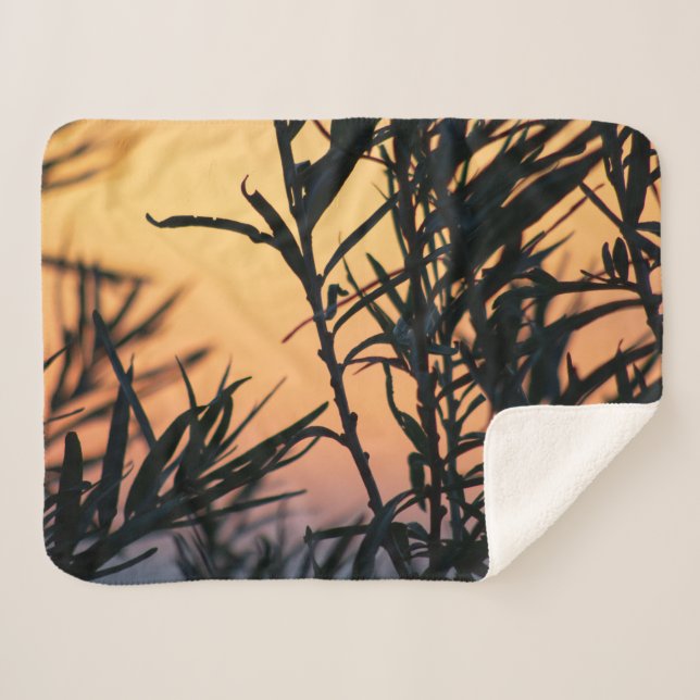 Manta Sherpa Vegetación al atardecer (Anverso (horizontal))