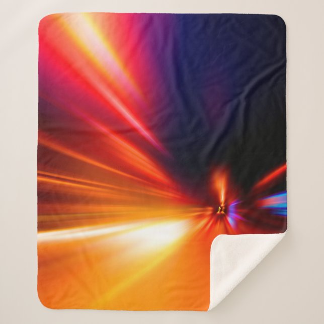 Manta Sherpa velocidad en el camino nocturno abstracto, fondo,  (Anverso)