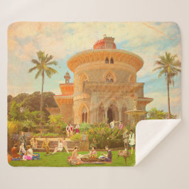 Manta Sherpa Verão de 1934 em Monserrate (Sintra - Portugal)