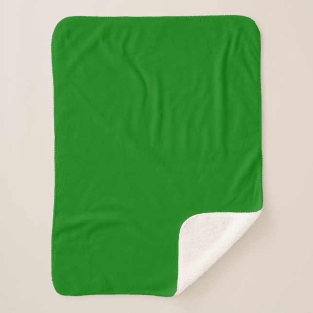 Manta Sherpa Verde (Anverso)