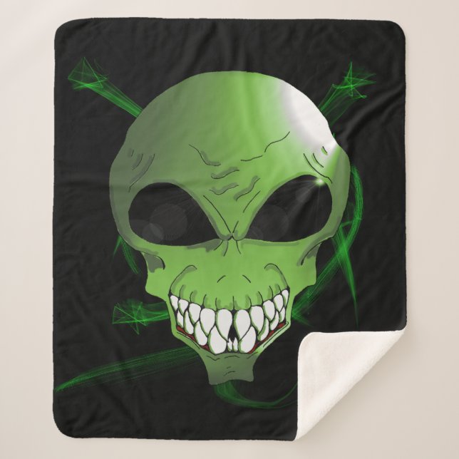 Manta sherpa verde alienígena (Anverso)