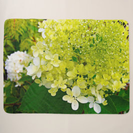 Manta Sherpa Verde Chartreuse, Limelight Hortensia,