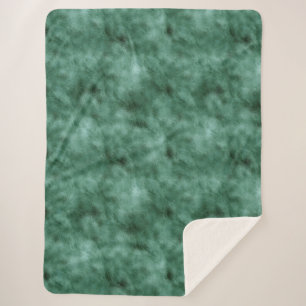 Manta Sherpa Verde Verde azulado Pino de moda