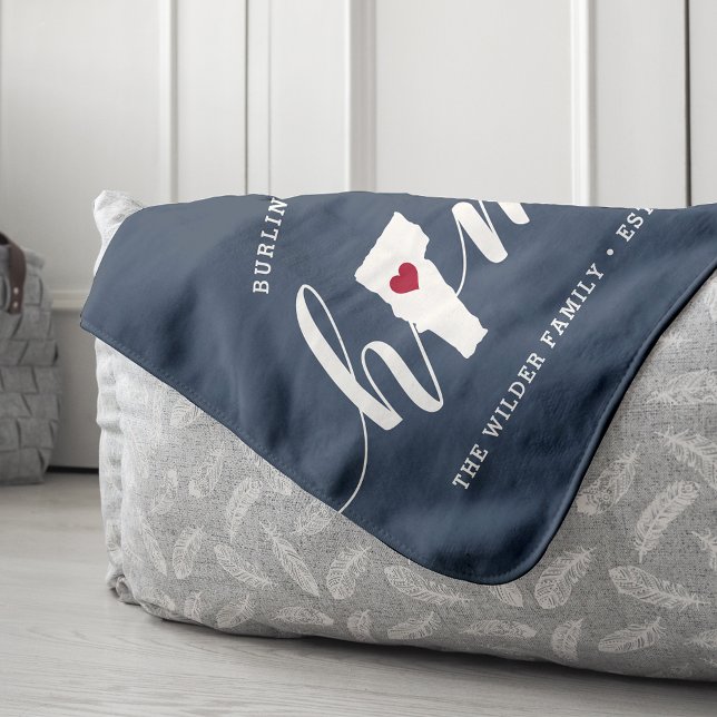 Manta Sherpa Vermont Home State personalizado (Subido por el creador)