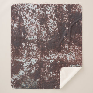 Manta Sherpa Very old rusted sheet iron. Textured metal surface