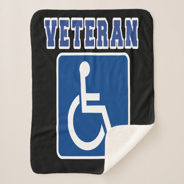 Manta Sherpa Veterano discapacitado discapacitado (Anverso)
