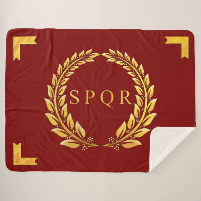 Manta Sherpa Vexilla SPQR (Anverso (horizontal))