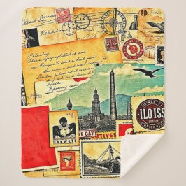 Manta Sherpa Viaje postal histórico