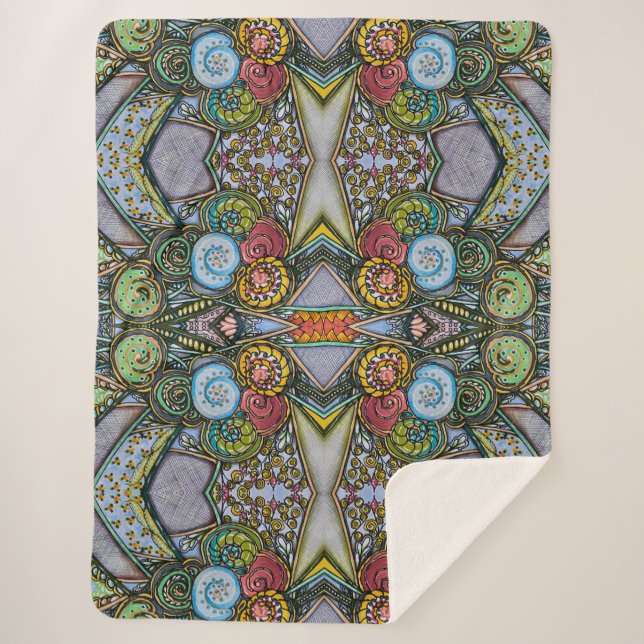 Manta Sherpa Vibes de escucha (Anverso)