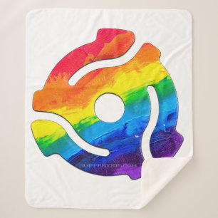 Manta Sherpa Vibrante de adaptador de registro de 45 RPM de plá