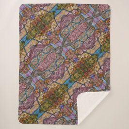 Manta Sherpa Vidrio manchado