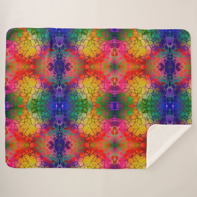 Manta Sherpa Vidrio manchado (Anverso (horizontal))