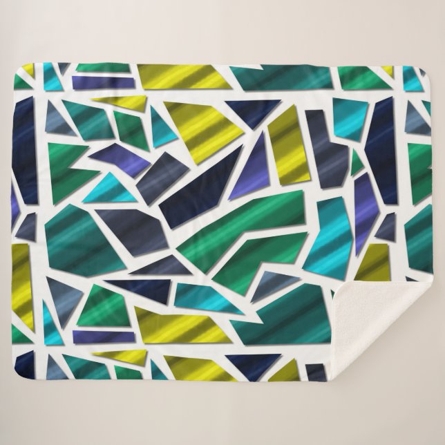 Manta Sherpa Vidrio roto (Anverso (horizontal))