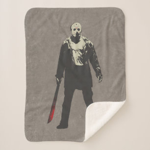 Manta Sherpa Viernes 13 Arte de caracteres Jason Voorhees