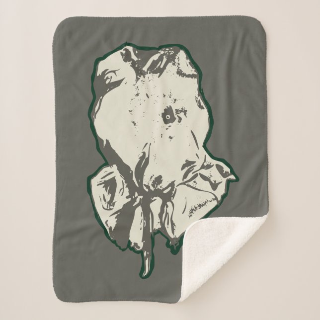 Manta Sherpa Viernes 13 | Jason Voorhees Burlap Sack (Anverso)