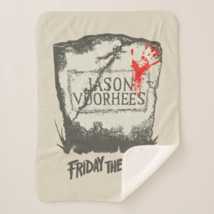 Manta Sherpa Viernes 13   Jason Voorhees Headstone
