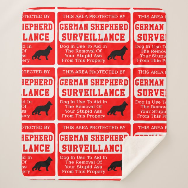 Manta Sherpa vigilancia de perros pastores alemanes (Anverso)