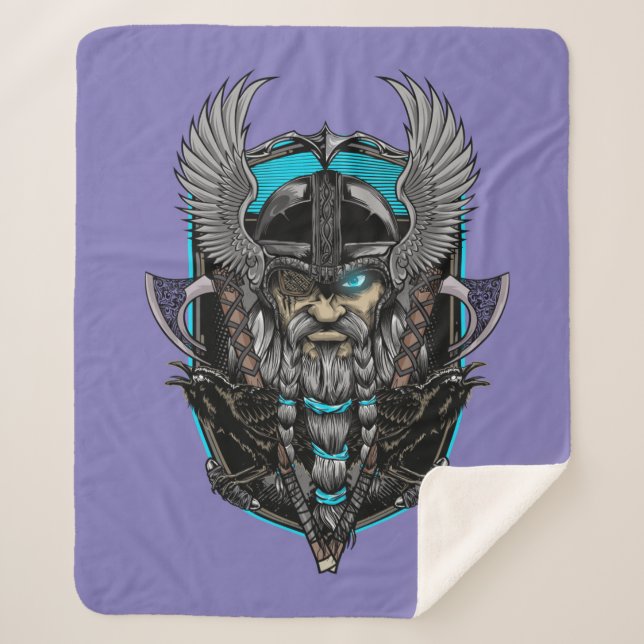Manta Sherpa Vikings Sherpa Blanket (Anverso)