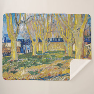 Manta Sherpa Vincent van Gogh - El tren azul
