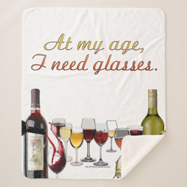 Manta Sherpa Vino de SlipperyJoe's Wine Glasses vino fermentado (Anverso)