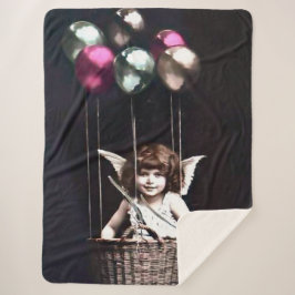 Manta Sherpa Vintage Cupido