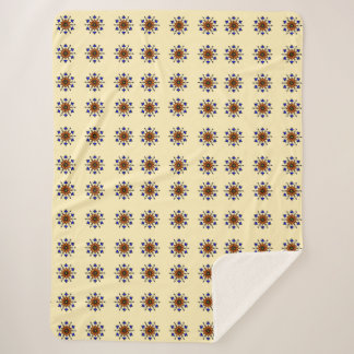 Manta Sherpa Vintage Floral Mandala