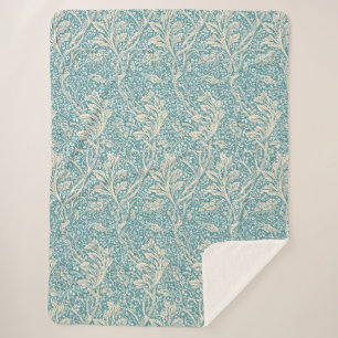 Manta Sherpa Vintage Floral Sin Costuras Arcadia de William Mor