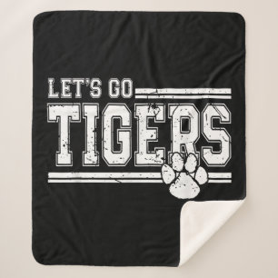 Manta Sherpa Vintage Tigers School Sports Name Retro