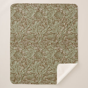Manta Sherpa Vintage William Morris Arcadia Totalmente Sin Cost