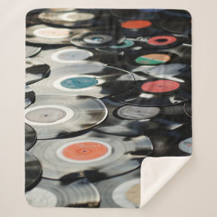 Manta Sherpa Vinyl retro plastic old black
